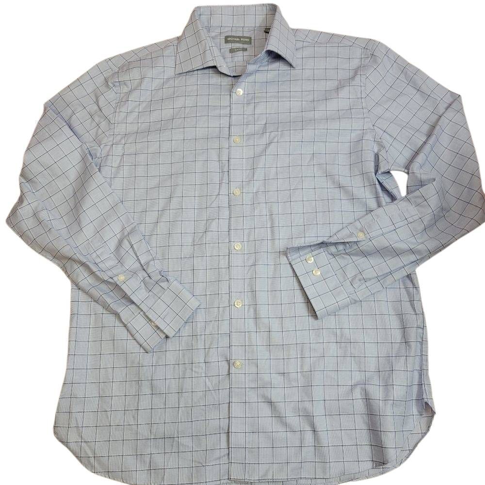 Michael Kors plaid shirt, slimfit 16.5/34-35